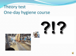 Teori test 1-dags hygiejne kursus