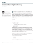 Command Line Option Parsing