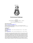 Environmental Challenges - Jefferey M. Sellers