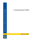 Presentation/Discussion: Effective Communication Skills (20:00)