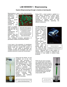 LAB SESSION 1: Bioprocessing
