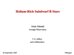 The evolution of helium rich subdwarf B stars
