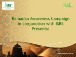 FAST … “THE WAY” - Ramadan Awareness Campaign