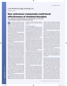 New anticancer compounds could boost effectiveness of standard
