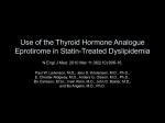 Use of the Thyroid Hormone Analogue Eprotirome in Statin