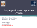 Staying well after depression