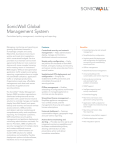 SonicWALL Global Management System Datasheet
