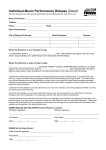 Individual Music Release Form