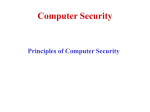 Principles of Computer Security
