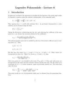 Legendre Polynomials