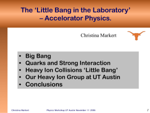 The `Little Bang` in the Laboratory