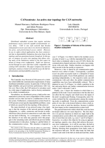 An active star topology for CAN networks