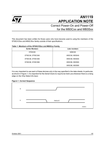 Correct Power-On and Power-Off for the M93Cxx and M93Sxx