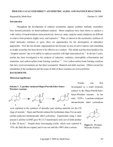 proline catalyzed direct asymmetric aldol and mannich reactions