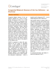 Congenital Bilateral Absence of the Vas Deferens – an Overview