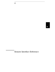 4 Remote Interface Reference