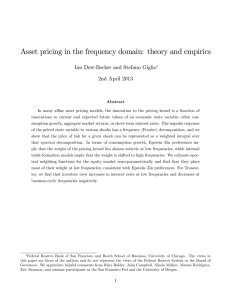 Asset pricing in the frequency domain: theory and empirics