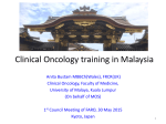 Clinical Oncology training in Malaysia