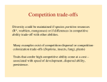 Competition trade-offs