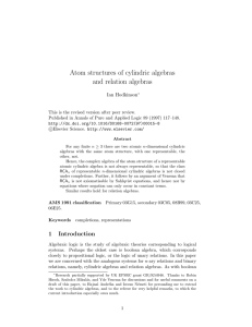 Atom structures of cylindric algebras and relation algebras