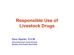 Responsible Use of Livestock Drugs