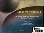 Cacao Polyphenols - Pennington Biomedical Research Center