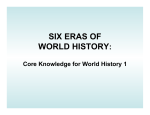 World History - Powerpoint on Six Eras