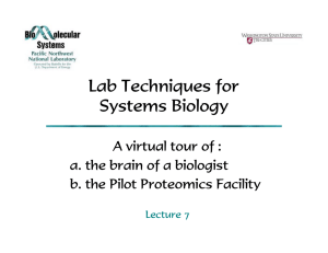 Lab Techniques for Systems Biology