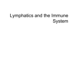 Lymphatic and Immune System