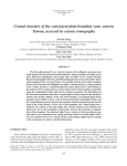 Crustal structure of the convergent plate-boundary zone