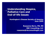 Understanding Hospice, Palliative Care and End-of