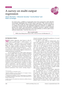 A survey on multi-output regression