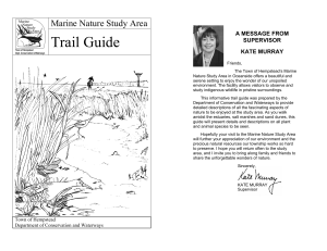Trail Guide - the Marine Nature Study Area