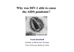 Why was HIV-1 able to cause the AIDS pandemic?
