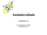 Antimicrobials - Dr. Brahmbhatt`s Class Handouts