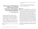 The Causes of Relational Suffering and their Cessation according to
