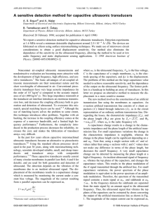 A sensitive detection method for capacitive ultrasonic transducers