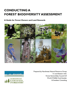 conducting a forest biodiversity assessment