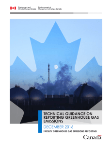TECHNICAL GUIDANCE ON REPORTING GREENHOUSE GAS