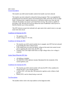 DTC C0321 Circuit Description The transfer case shift control