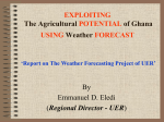Weather Forecasting Project of UER of Ghana-RM