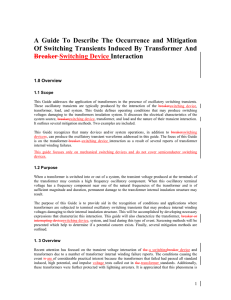 A Guide To Describe The Occurrence and Mitigation Of Switching