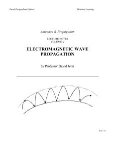 ELECTROMAGNETIC WAVE PROPAGATION