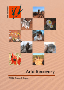 Arid Recovery Annual Report 2004