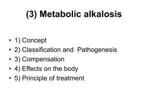 (3) Metabolic alkalosis