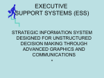 EXECUTIVE SUPPORT SYSTEMS (ESS)