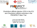 Clostridium difficile infection (CDI) in the ICU and Clostridium difficile