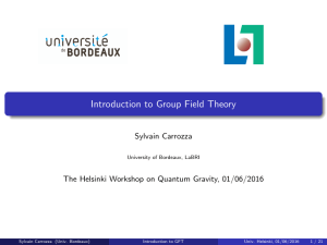 Introduction to Group Field Theory