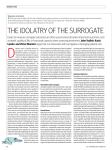 THE IDOLATRY OF THE SURROGATE