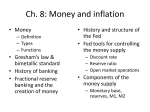 Ch. 8: Money and inflation